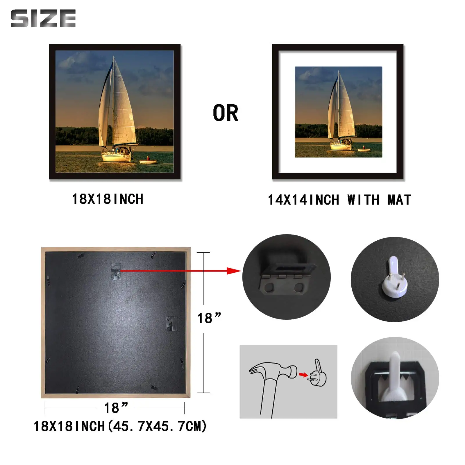 Customized SizeA1,A2,A3,A4,A5,4x6,5x7,6x8,8x10,11x14,12x16,12x18,16x20,18x24,24x36 Black White Poster Picture Wood Photo Frame