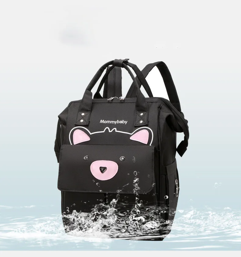 Fashion Lovely Custom Diaper Bag Waterproof Diaper Bag  Large Capacity Nappy Bag