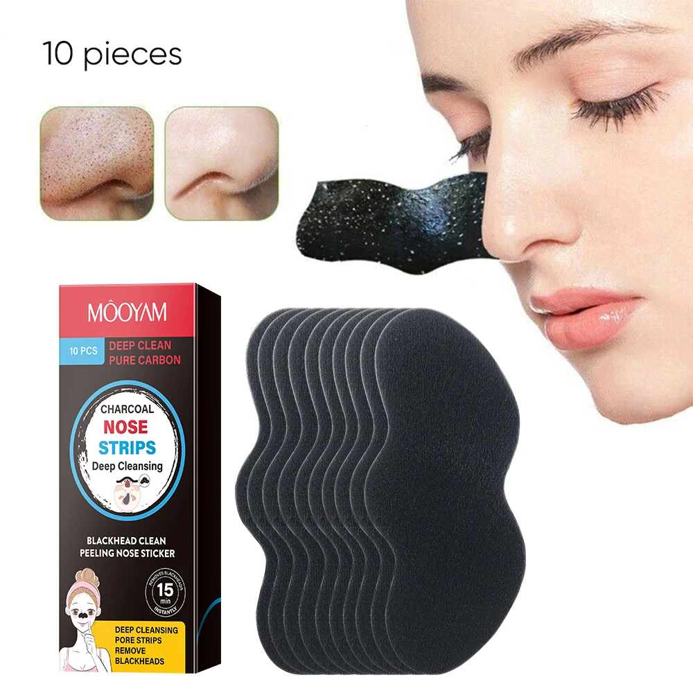 Private Label High Quality Nose Strips For Blackheads Removal Face Dot Spot Pore Purifying Charcoal Peel Off Nose Mask