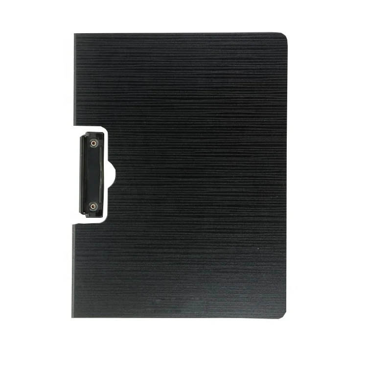 Custom logo low MOQ folding double panel horizontal plastic a4  pp foam clipboard document file folder