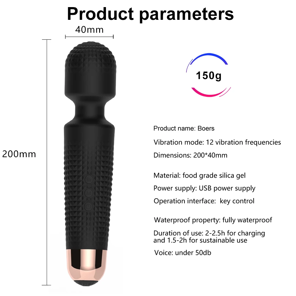 Av Vibrator Sex Toys For Woman G Spot Massager Powerful Wand Clitoris Stimulator Vibrating Dildo Female Other Sex Products