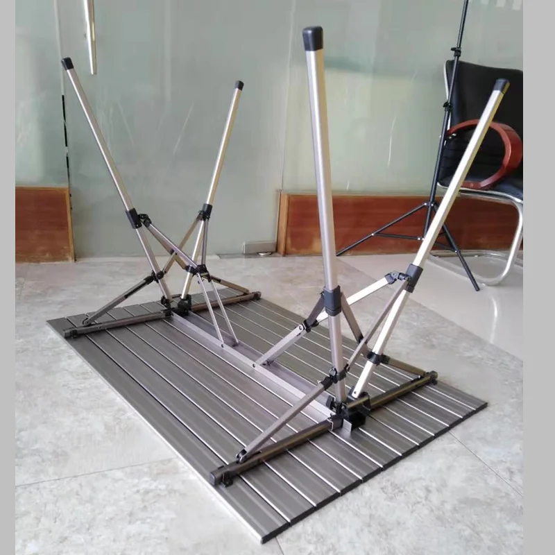 Onwaysports Lightweight Aluminum Outdoor Portable Folding Picnic Table for Camping