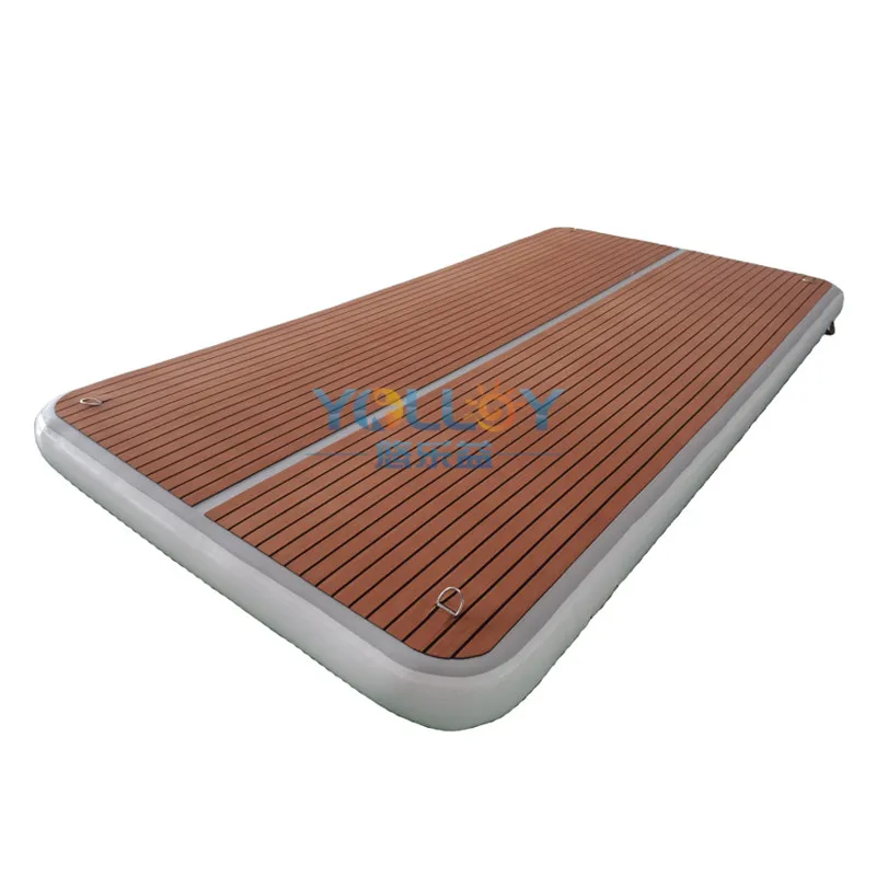 Hot Sale Drop Stitch Inflatable Floating Docks Platform Inflatable Water Park For Yacht