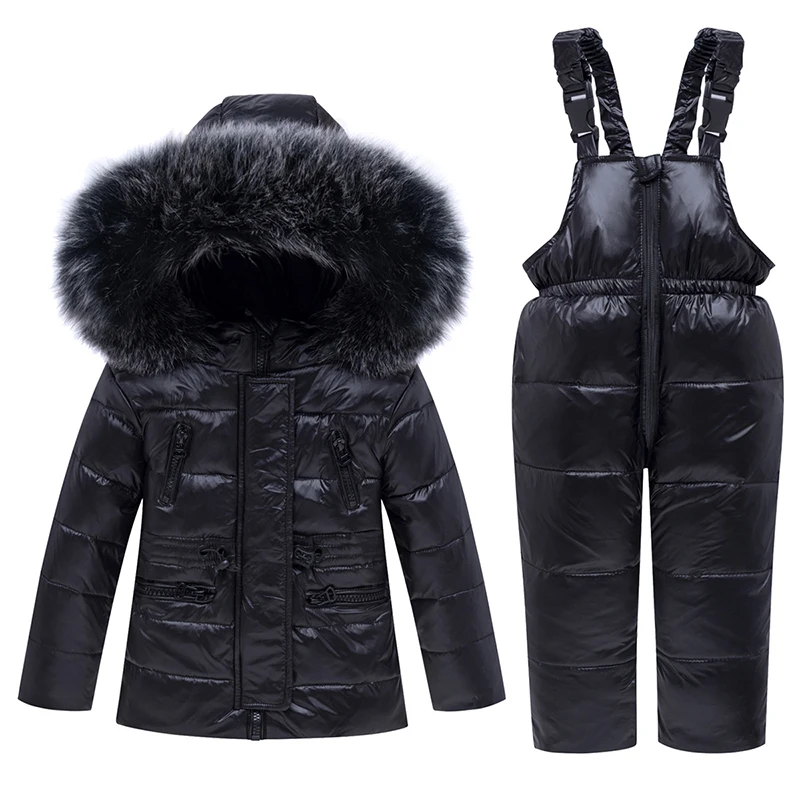 New Arrivals Winter Kids Two Piece Sets Boys And Girls Waterproof Jumpsuit Snow Suit