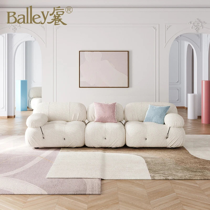 Italian Morden minimalist style living room modular sofa sectional sofa by Mario Bellini tufted sofa