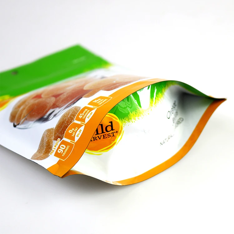 Air-Dried Food Nut Seed Plastic Packaging Bag Zipper Stand Up Pouch For Food