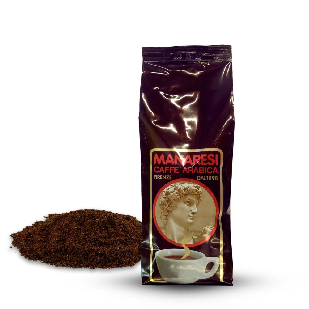 Top quality Coffee bag 500g Italian Espresso Arabica and Robusta Ground Coffee for retail