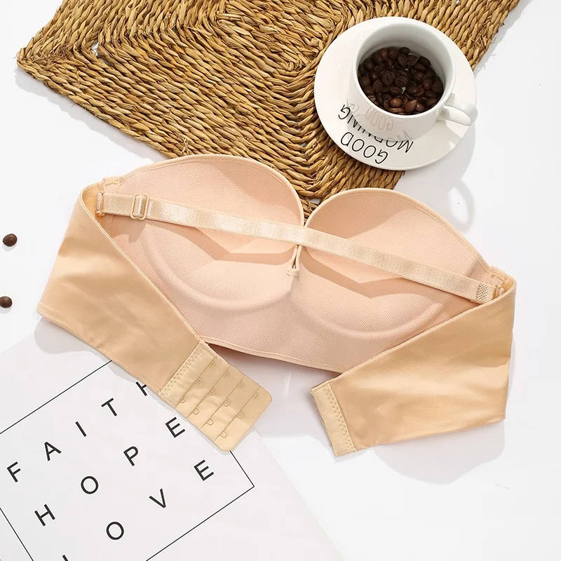 
Hot Selling Sexy Mature Women Push Up Invisible Backless Strapless Bra 