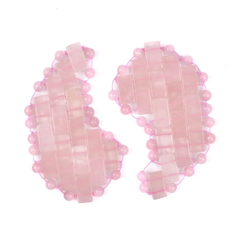 Facial Massage Eye Mask Mini Eye Cover Cooling Rose Quartz Eye Pads