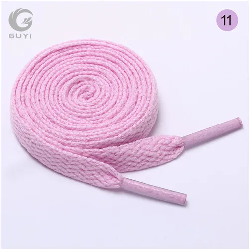 Hot seller 8mm flat shoelaces Sneaker shoe laces colorful Decorative Shoelaces 120/150cm