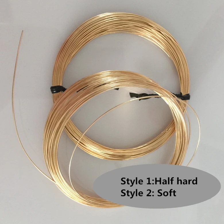 GP Round Wire 1 Ounce Packing permanent jewelry chains 14K gold filled soft or half hard footage wires 30 gauge to 12 gauge