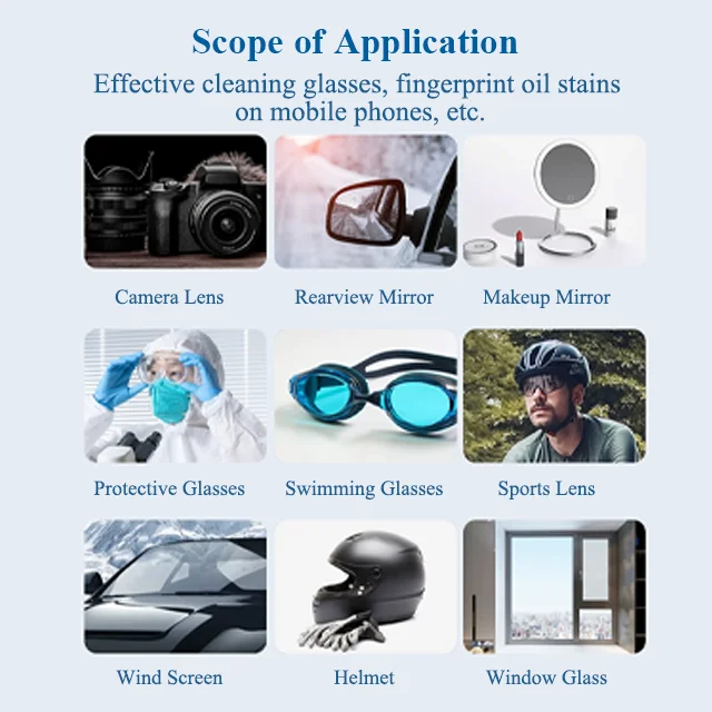 Wet Wipes For Glasses Cleaning Eco-friendly Lens Anti-fog Cleaning Wipes 100Pcs/Box 50Pcs/Box