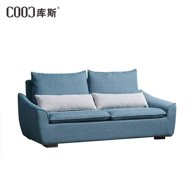 
Wholesale Factory blue color Simple Price Cloth American Low back floor Sofa 8030 