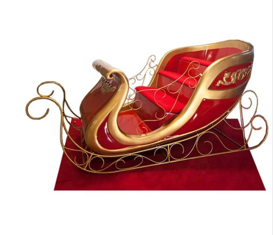 Commercial Navidad decor Projector large figurine toys ornaments large outdoor Christmas life size santa sleigh for sale