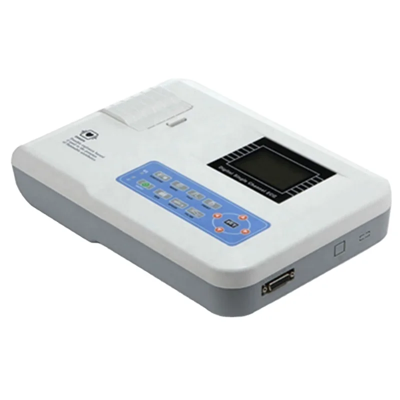 pc based single channels Digital electrocardiograph EKG 1 Channel ECG Machine with printer
