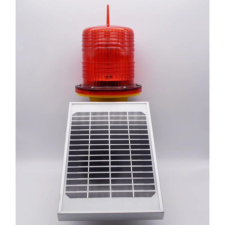 DK LED Solar Aircraft Aviation Obstruction Light Lighting and Circuitry Design White Red Dc3.2v(solar Powered Way) 360 Degree PC
