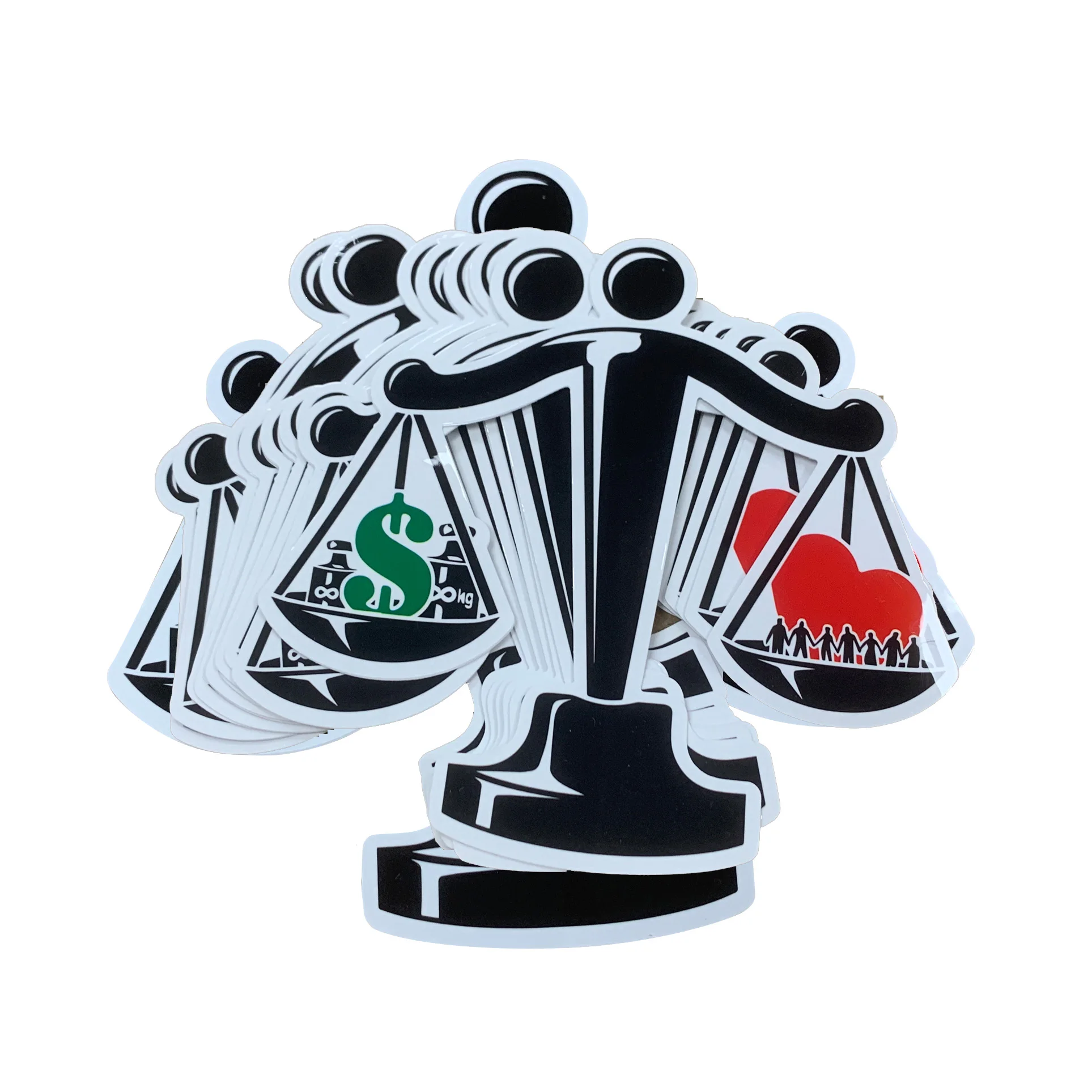 Custom Design Personalized Logo Stickers Printing Self Adhesive Waterproof PVC Vinyl Cartoon Die Cut Sticker