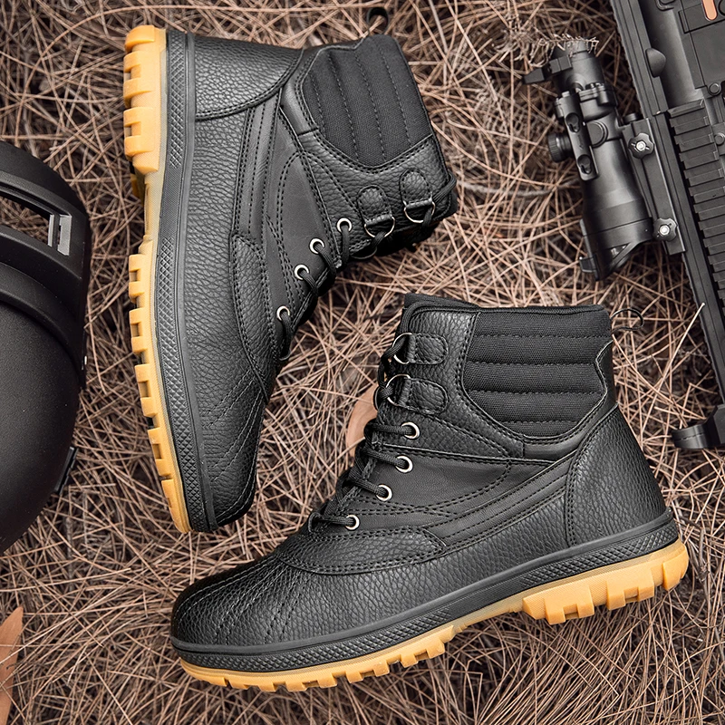 Leather breathable non-slip foot protection lightweight training boots army boots for man