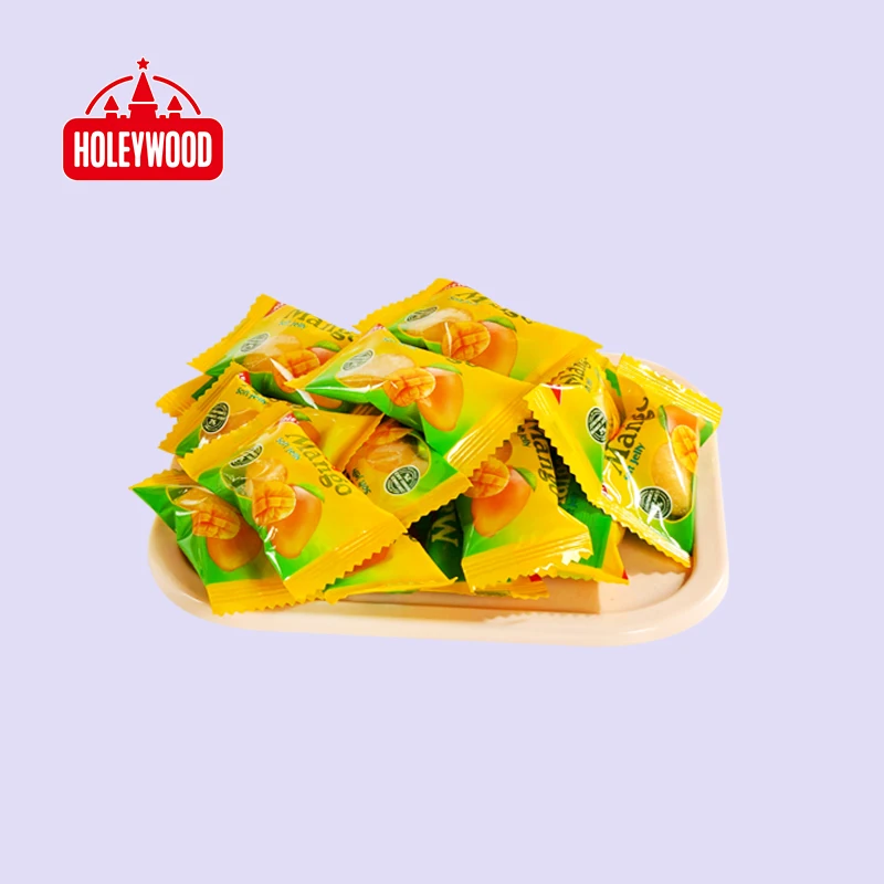 Holeywood 3D Mango Flavored Gummy Candy 12g Specialty Chinese Halal Soft Fruit Sour Bulk Wholesale Bag Sweet Fruity Taste