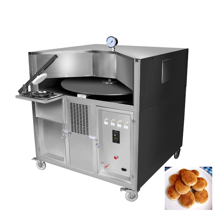 Commercial heavy duty automatic rotary roti and pita bread oven machine
