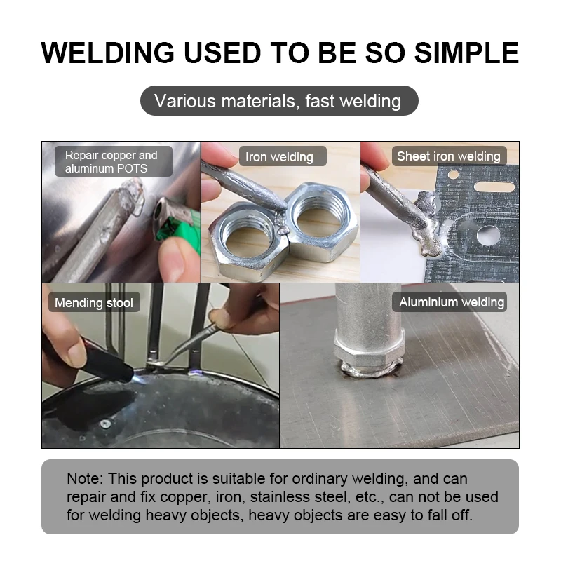 Upgraded version of low-temperature universal electrode copper iron aluminum stainless steel welding manual repair electrode