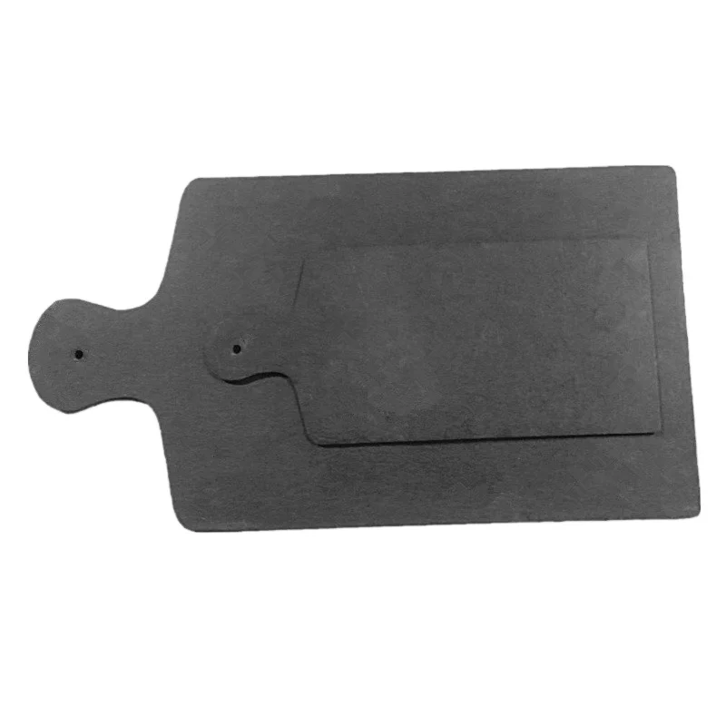 hot sale New Natural Black Slate Plate For Dinning Room With Eva Feet On Back Of Slate