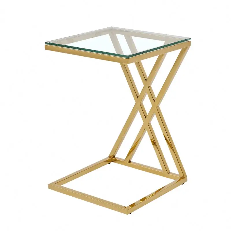 restaurants golden marble frame style hotels iron metal brass aluminum, coffee table for home/