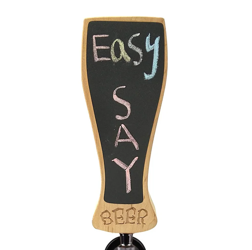 Custom Decorative Taphandles Chalkboard Wood Keg  Beer Tap Handle