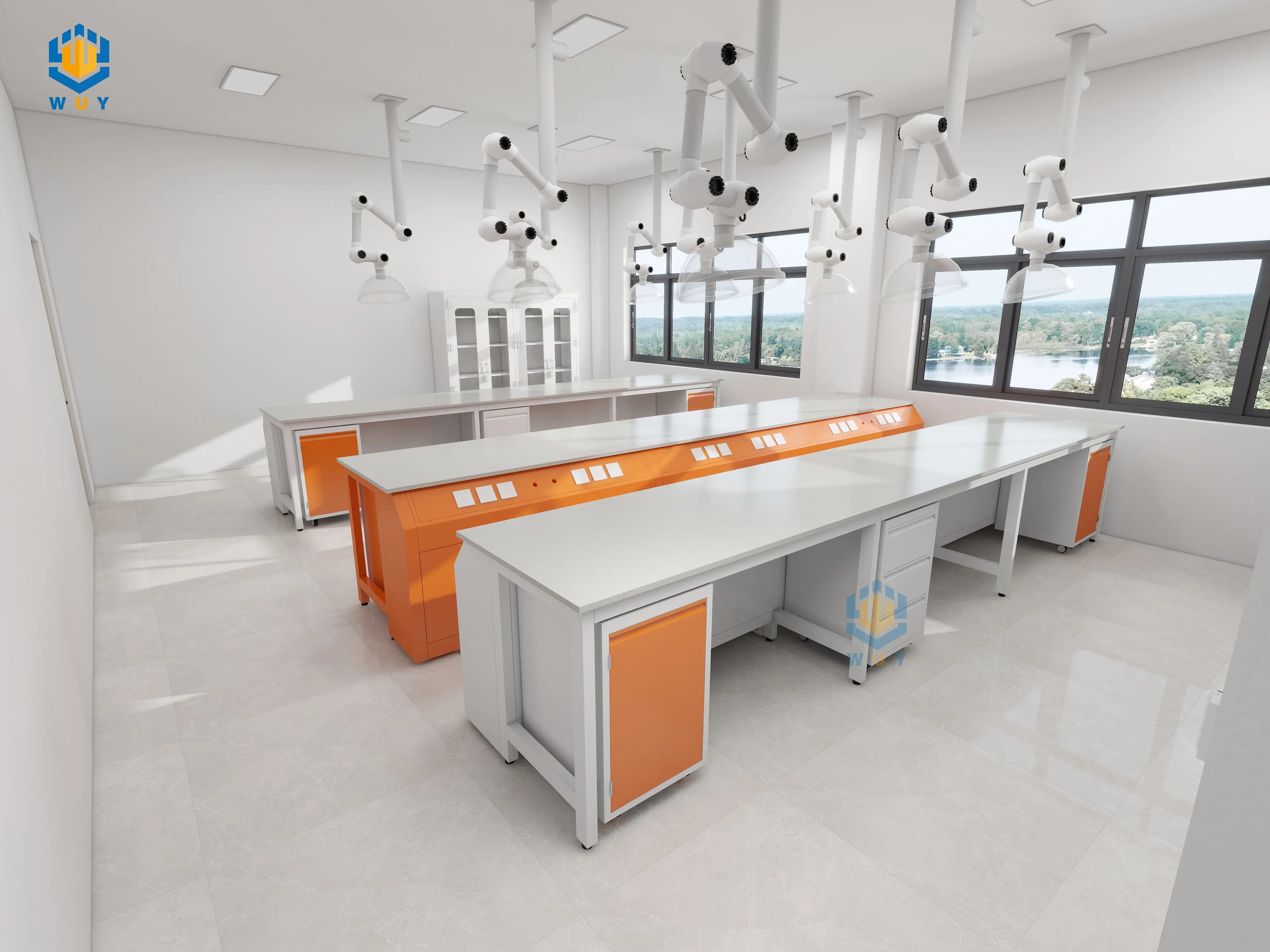 Chinese factory sale laboratory furniture lab work bench steel working table for sale