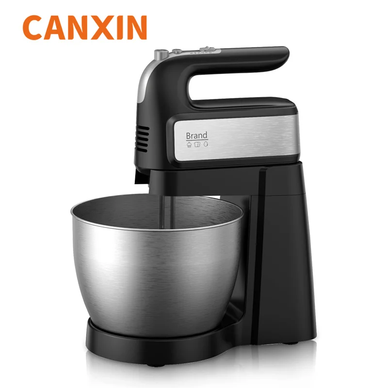 CX-6608 6 Speed Turbo 350W 300W 250W 200W 150W 120W 100W SS Stainless Steel Food Egg Beater Electric Hand Mixer with Stand Bowl