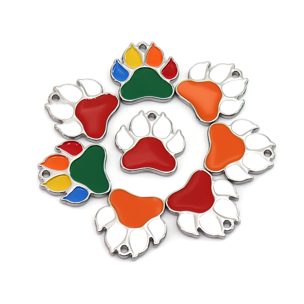 Material Dog Tag Realistic Printing Animal Shape for The Hang Tags Wholesale Custom Cheap Engraved Metal Zinc Alloy Europe