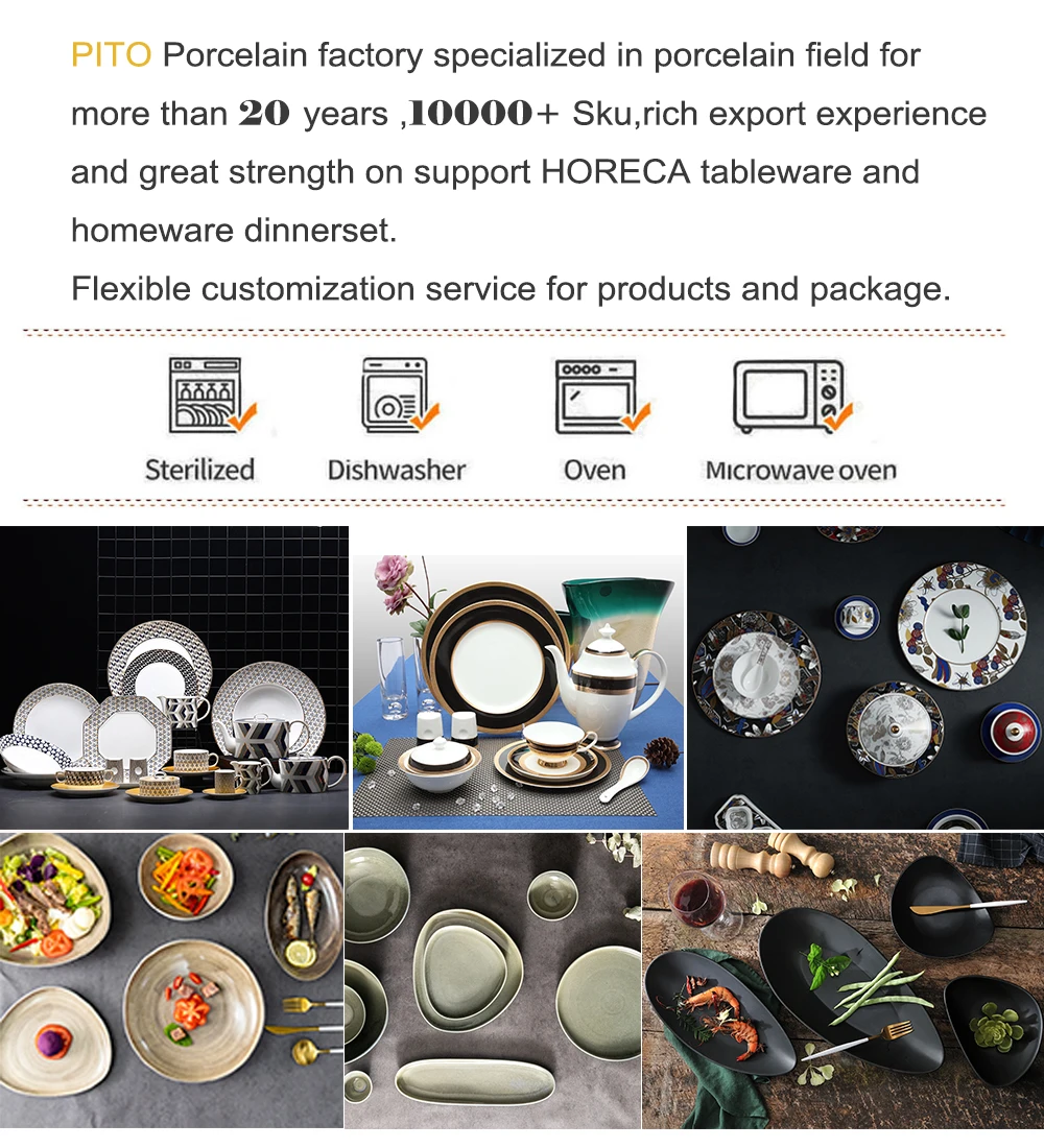 PT Royal Ware Custom Luxury White Bone China Dinner Set,Hotel Porcelain Dinnerware ceramica porcelana branca