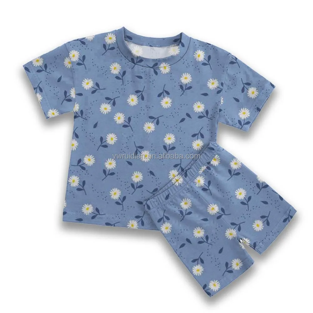 New Style Boutique Children Floral Clothes Toddler Sets Two Piece Kids Clothes Boys 3-6 Baby Boys Cloth Summer