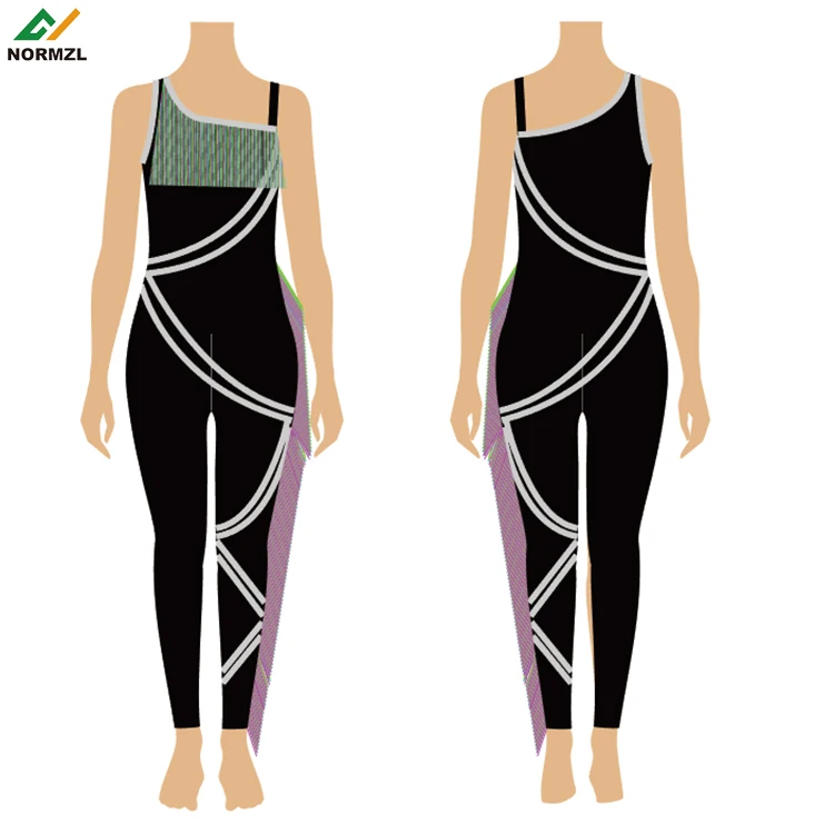 Normzl custom majorette dance uniform with fringes sublimated print black majorette performance wear