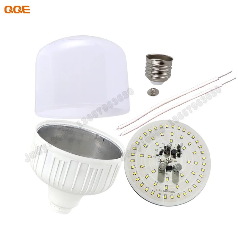 AKT E40 to E27 50W LED Bulb AC Powered with Aluminum Lamp Body RoHS/EM/CC Certified for Lighting and Circuitry Design