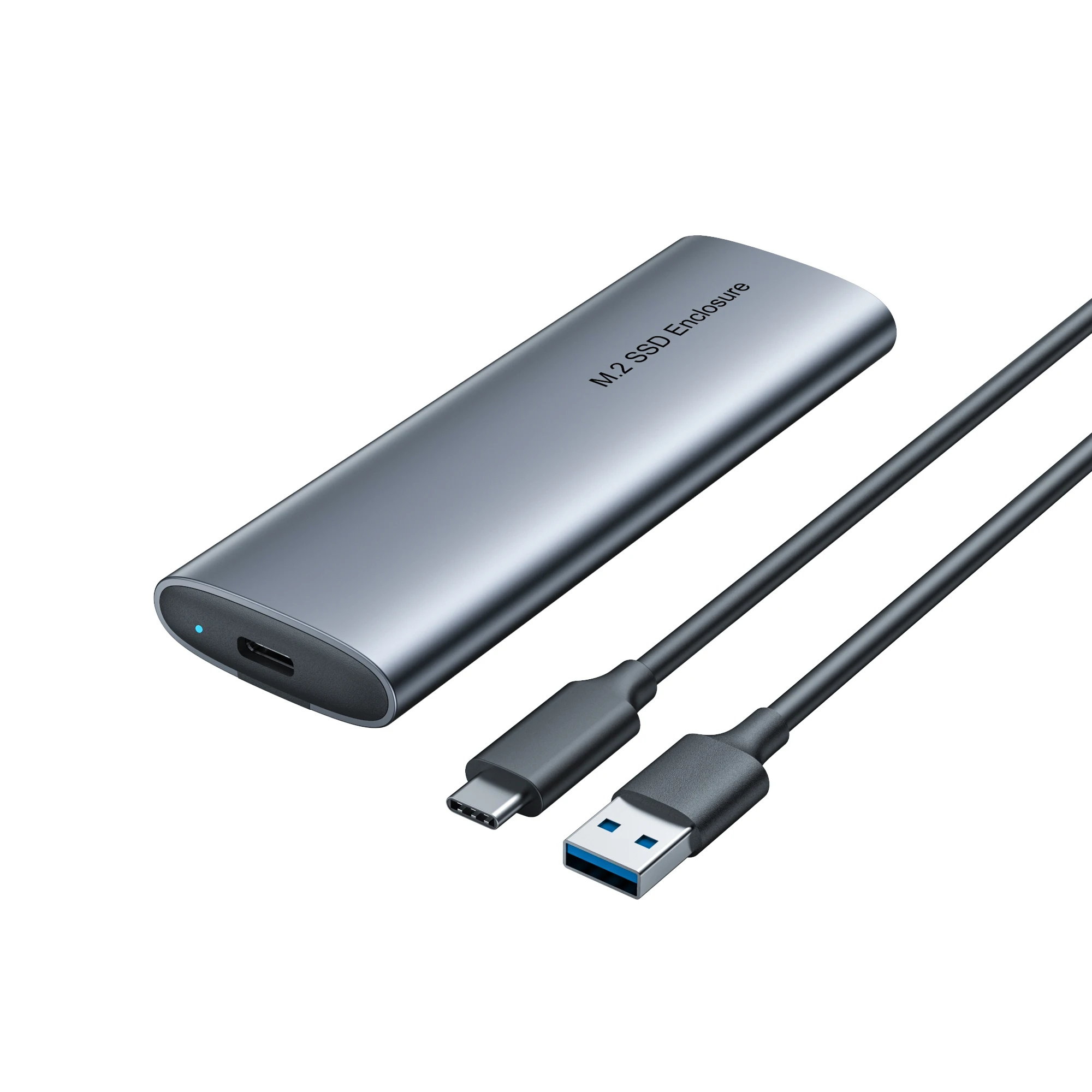 
Portable SSD HDD USB C External Enclosure 2.5 Inch Sata Hard Drive Adapter Casing Laptop Hard Drive Enclosure 