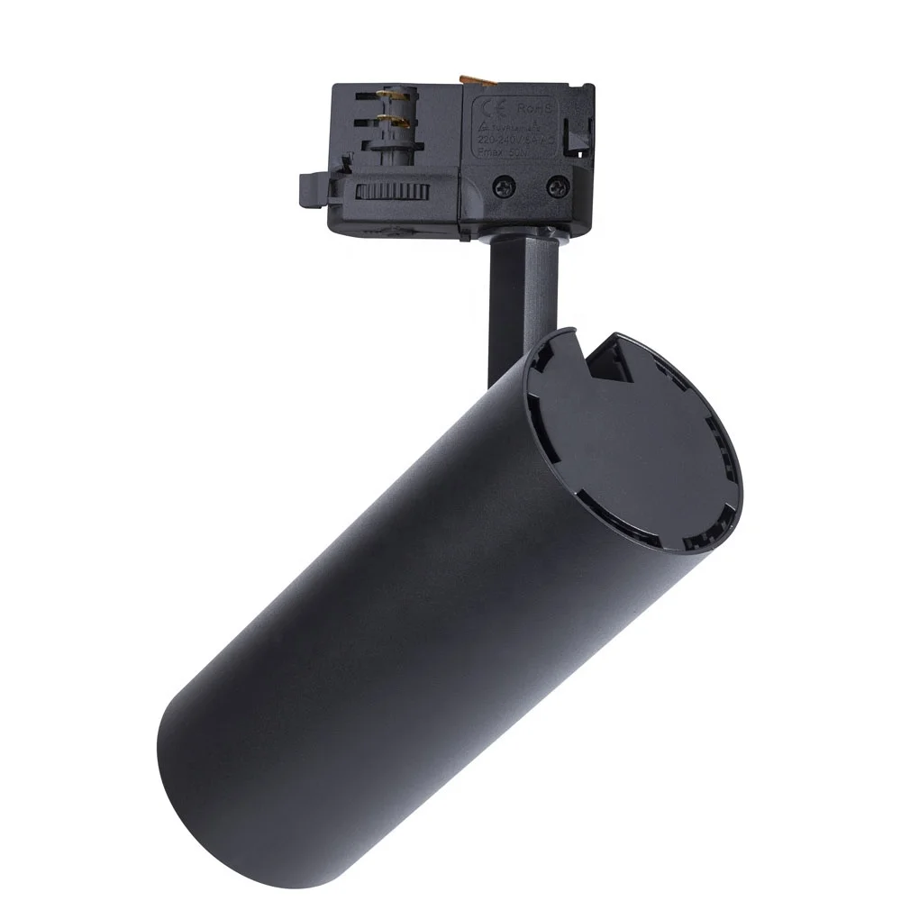 360 rail system led track lighting 2700k 3000k 5000k focus adjustable led track light 30w for retail showroom