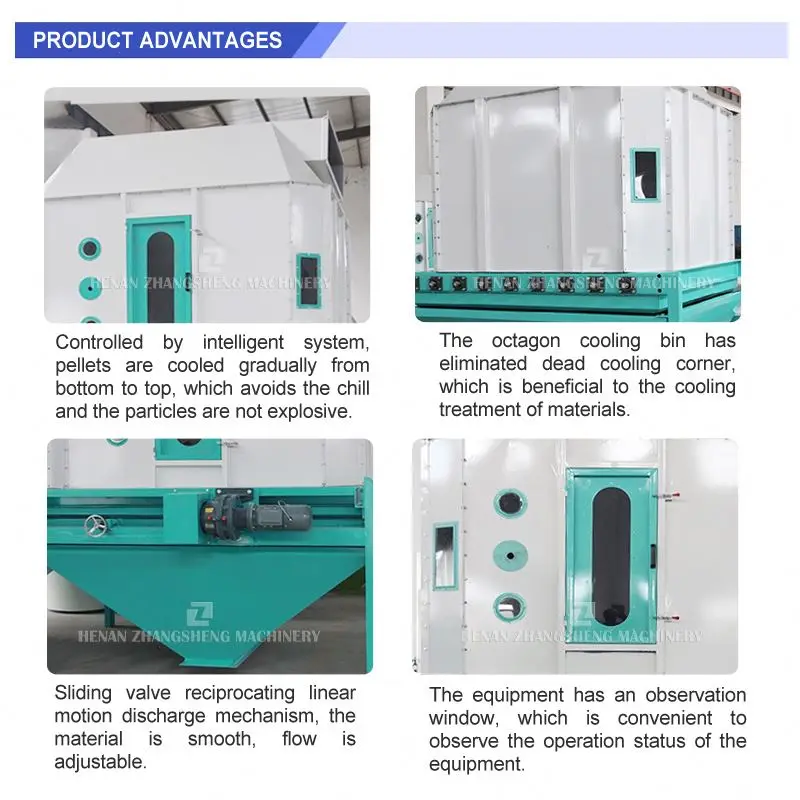 200 kg x hr cooler wood pellets cooling machine cooler for wood pellet