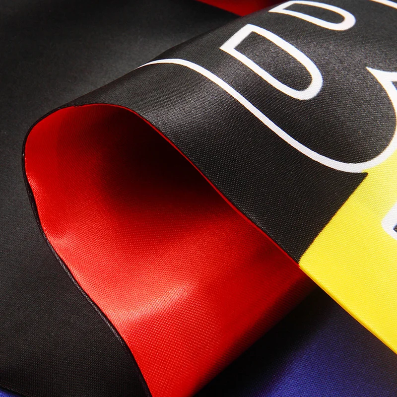 Factory Supply Wholesale Football Club Fans Satin Scarf Custom Logo Size Pattern Tassel Flag Advertising Scarf