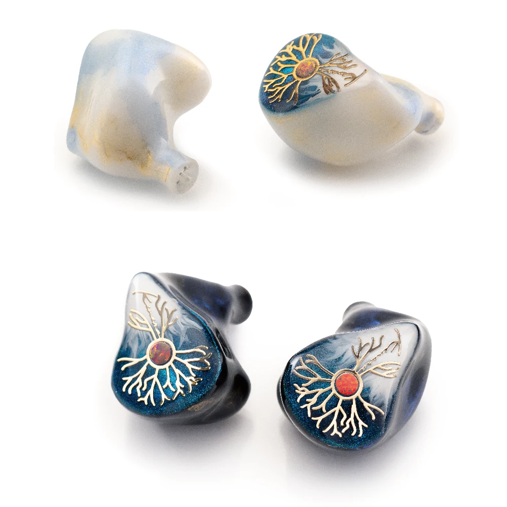 Kinera Idun Golden 3D Printing Cavity 3.5mm In Ear Headphones 1 DD + 2 BA Hybrid Drivers Earphone