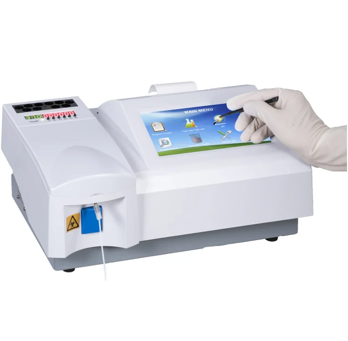 MC303vet best seller 7 inch color LCD touch screen semi-auto veterinary biochemistry analyzer machine