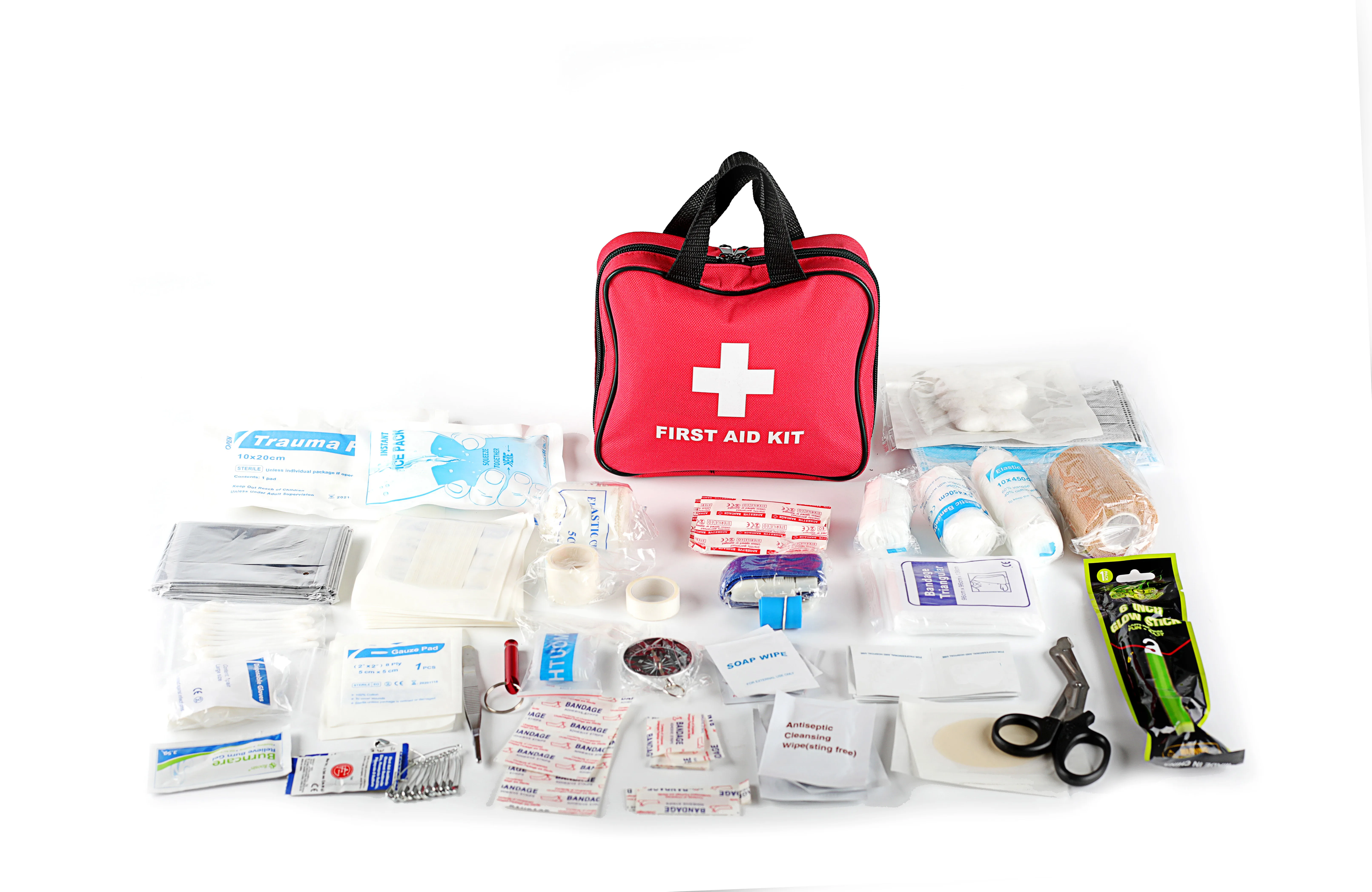 Top Seller CE certification First Aid Kit Emergency Bag With Medical Supplies For Home Office Outdoor Survival Aid Kit
