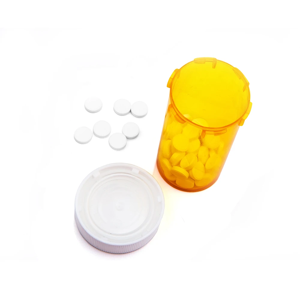 Plastic 6 dram to 60 dram rx medicine pharmaceutical child resistant cap vial pill 16 oz bottles with caps