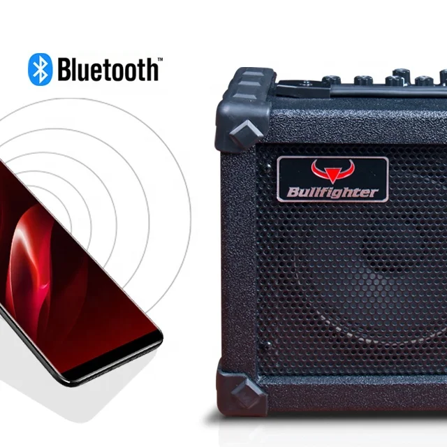 Bullfighter 30watts black rechargeable electric and Acoustic Guitar Mini Amplifier for guitar