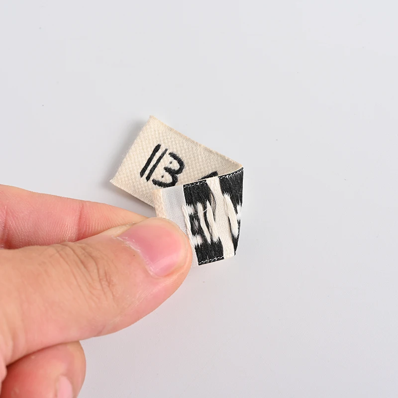 Customized Brand Logo Clothes Garment Fabric Labels High Density Clothing Satin Printing Tag Woven Labelsbels