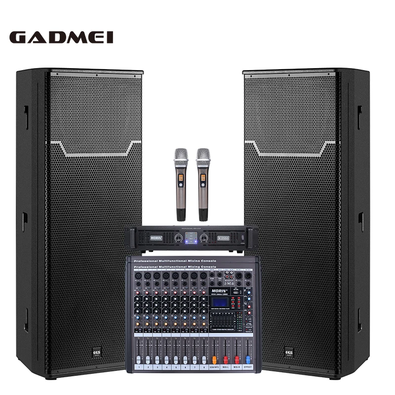 12inch 15 inch concert dj equipment speaker music system full set big speakers outdoor sound for church