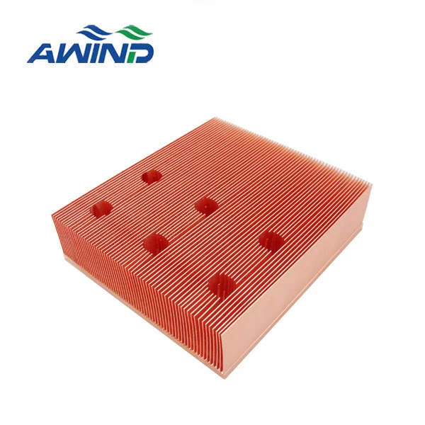 Новый дизайн, медный 1100 светодиодный радиатор с обработкой ЧПУ