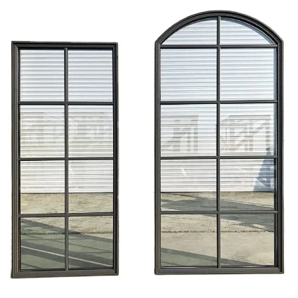 LongTai (Rokee) Tradition Designs Wood Grain Half Round Windows Aluminum Arched Casement Window