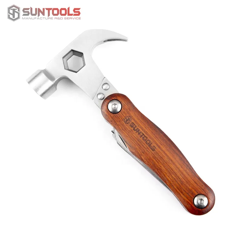 Camping Emergency Survival Multi Tools Purpose Claw Hammer Gear Kit With Knife Screwdrivers