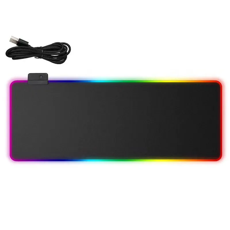 
E-sports Games Large Mousepad Thicken 800x300x4mm Rubber LED Glowing Lighting RGB Gaming Mouse Pad 